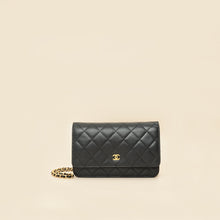 Chanel Black CC Classic Wallet On Chain