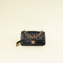 Chanel Black CC Straight Line Flap Small Bag