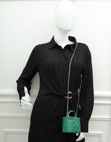 Chanel Green Mini Vanity Chain Bag