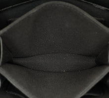 Chanel Black CC Quilted Top Handle Flap Clutch W/ Chain