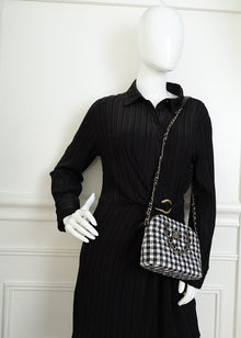 Chanel Multicolor Wool Tweed Chain Top Handle Bag