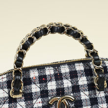 Chanel Multicolor Wool Tweed Chain Top Handle Bag