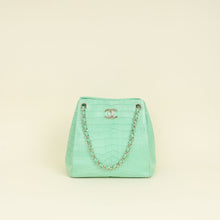 Chanel Vert Matte Alligator Petite Bucket Bag