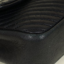 Chanel Black Chevron Surpique Flap Small Bag