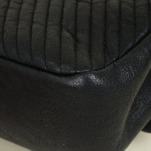 Chanel Black Chevron Surpique Flap Small Bag