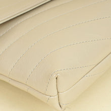 Chanel Light Beige CC Chevron Medal Flap Clutch