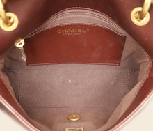 Chanel Brown CC Top Handle Quilted Flap Bag