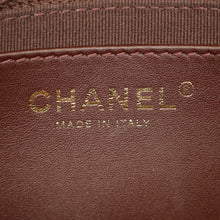 Chanel Brown CC Top Handle Quilted Flap Bag