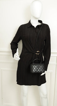Chanel Black CC Top Handle Vanity Small Case