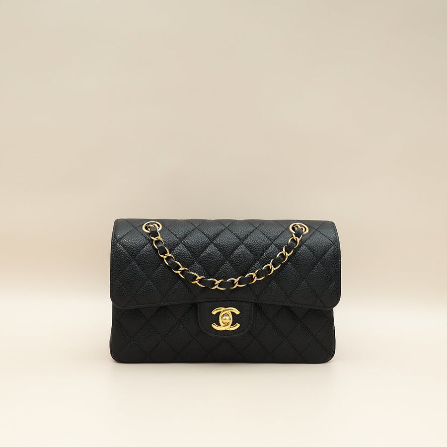 Chanel Black CC Classic Double Flap Small Bag
