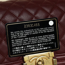 Chanel Burgundy Le Boy Small Flap Bag