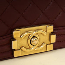 Chanel Burgundy Le Boy Small Flap Bag