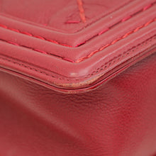 Chanel Red New Medium  Double Stitch Boy