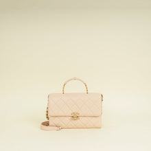 Chanel Light Peach CC Carry Me Top Handle Flap Bag