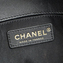 Chanel Black Le Boy Top Handle Medium Chain Bag