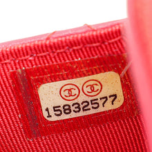 Chanel Red CC Classic Wallet on Chain