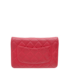 Chanel Red CC Classic Wallet on Chain