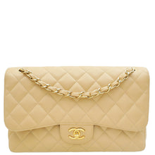 Chanel Beige CC Classic Double Flap Jumbo Bag