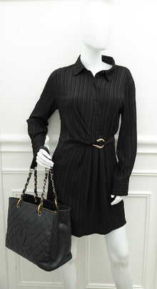 Chanel Black CC GST Medium Tote Bag