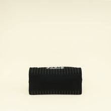 Chanel Black CC Deauville Pinstripe Shopping Tote Bag