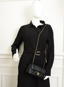 Chanel Black CC Crush Mini Rectangular Flap Bag