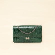 Chanel Forest Green Crocodile 2.55 Reissue Double Flap 227 Bag