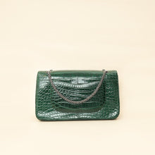 Chanel Forest Green Crocodile 2.55 Reissue Double Flap 227 Bag