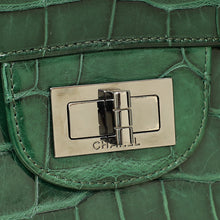 Chanel Forest Green Crocodile 2.55 Reissue Double Flap 227 Bag