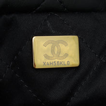 Chanel Black 22 Small Shiny Hobo Bag