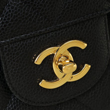 Chanel Black Classic Double Flap Jumbo Bag