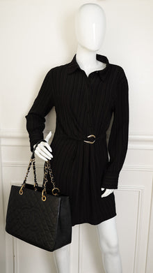Chanel Black Grand Shopping Tote (GST) Medium Bag