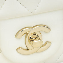 Chanel White CC Pearl Crush Mini Square Rectangular Flap Bag