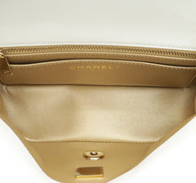 Chanel White CC Pearl Crush Mini Square Rectangular Flap Bag