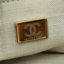 Chanel Brown CC Deauville Mixed Fabric Medium Tote Bag