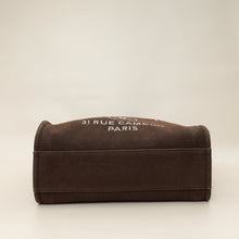 Chanel Brown CC Deauville Mixed Fabric Medium Tote Bag