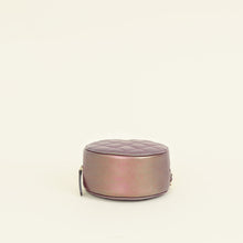 Chanel Metallic Purple Round Clutch w/ Chain