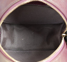 Chanel Metallic Purple Round Clutch w/ Chain