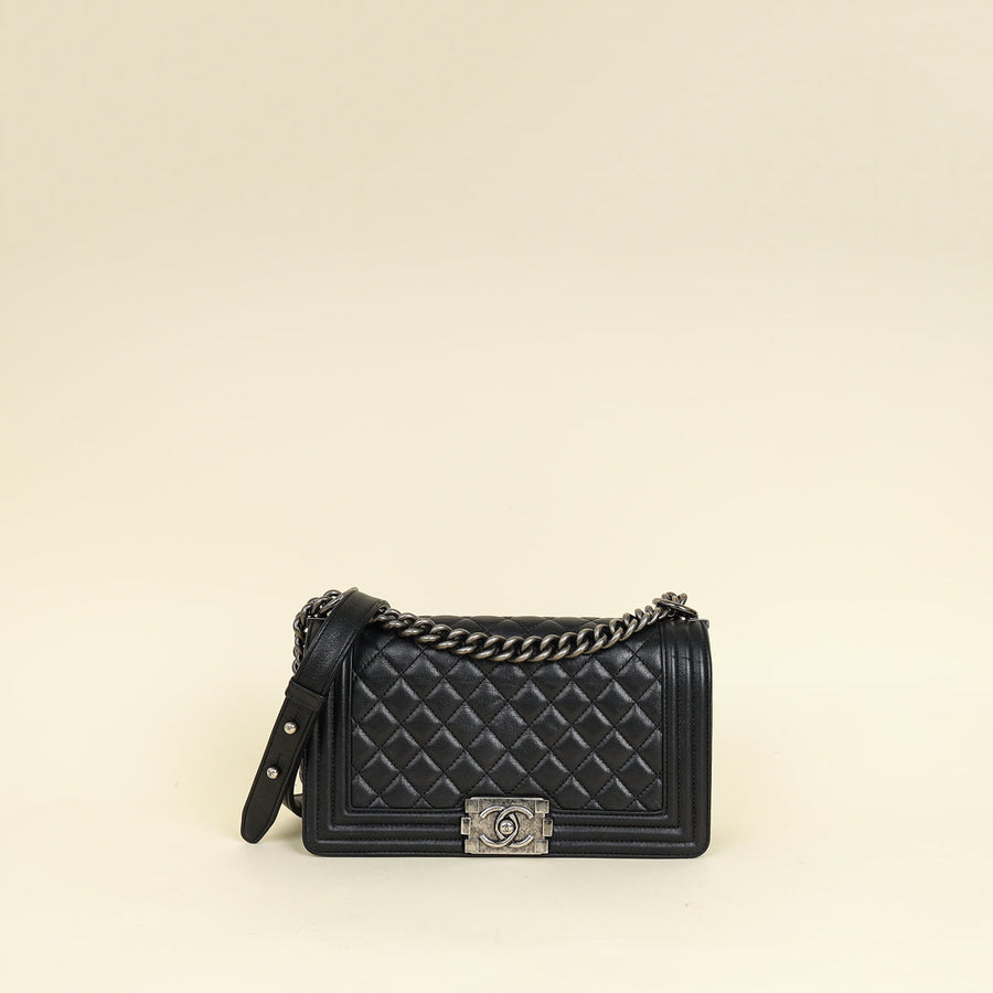 Chanel Black Le Boy Medium Flap Bag