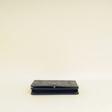 Chanel Navy Blue CC Camellia Flower Wallet On Chain