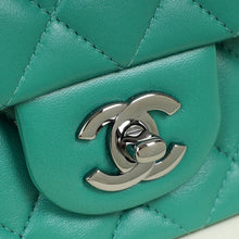 Chanel Green CC Classic Mini Rectangular Flap Bag