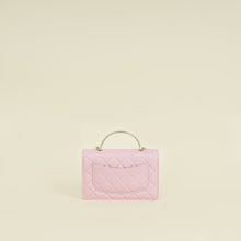 Chanel Pink CC Imitation Pearl Top Handle Wallet On Chain