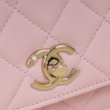Chanel Pink CC Imitation Pearl Top Handle Wallet On Chain