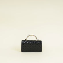 Chanel Black CC PearL Top Handle Clutch Chain