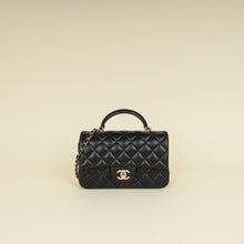 Chanel Black CC Classic Top Handle Mini Rectangular Bag