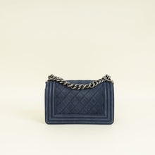 Chanel Navy Blue Le Boy Nubuck Small Flap Bag