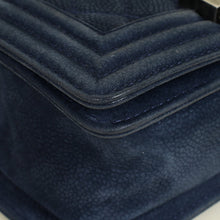 Chanel Navy Blue Le Boy Nubuck Small Flap Bag