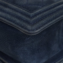 Chanel Navy Blue Le Boy Nubuck Small Flap Bag