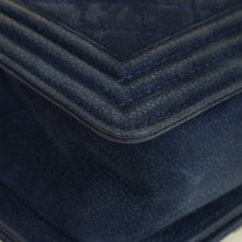 Chanel Navy Blue Le Boy Nubuck Small Flap Bag