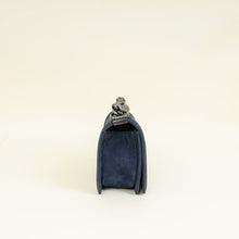 Chanel Navy Blue Le Boy Nubuck Small Flap Bag