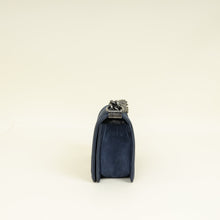 Chanel Navy Blue Le Boy Nubuck Small Flap Bag